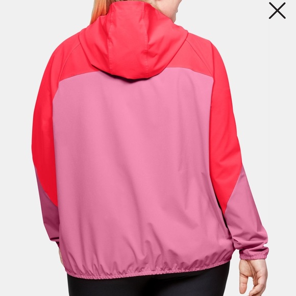 Plus Under Armour Woven Branded Full Zip Hoodie - Picture 6 of 6